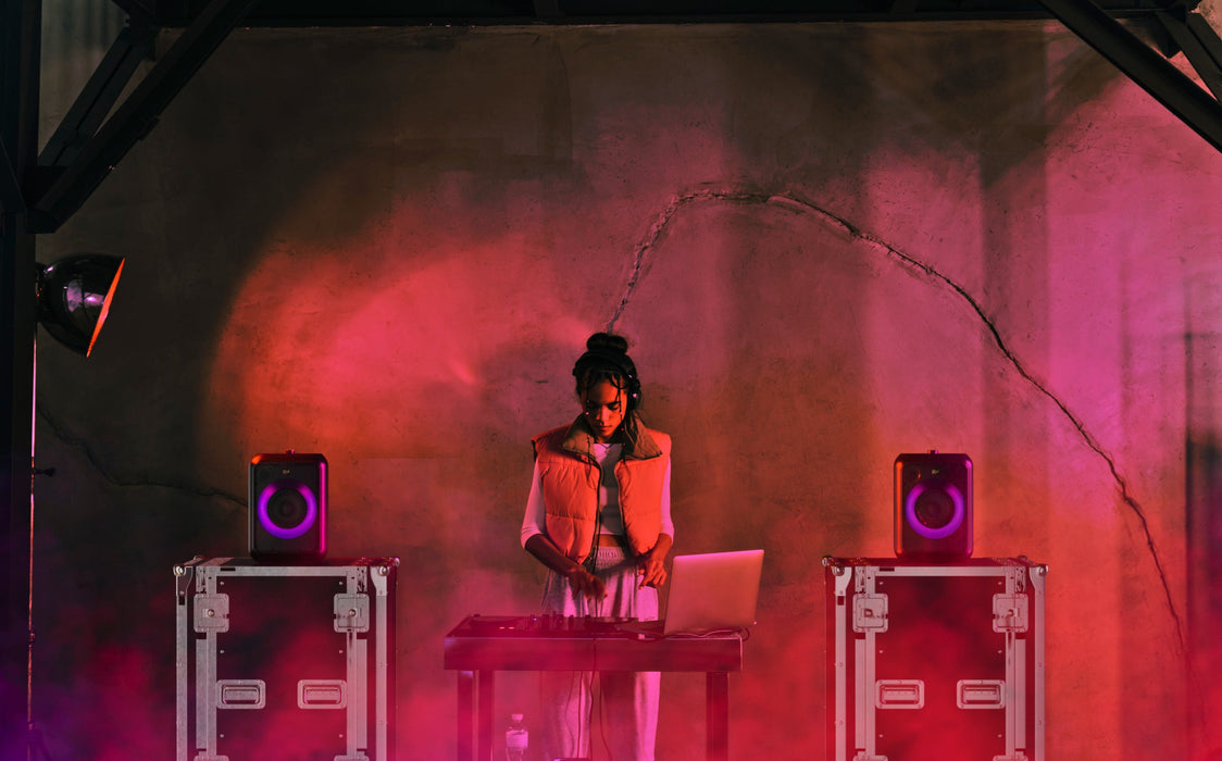 Klipsch GIG XL Portable Rechargeable Bluetooth Party Speaker with Microphone LED Display