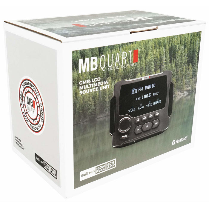 MB Quart GMR-LCD 3.5" LCD Marine/Off-Road Multimedia Receiver Am/FM/Bluetooth