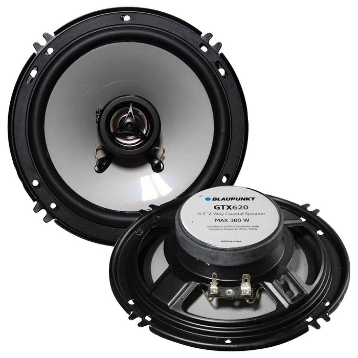 Blaupunkt GTX620 6.5" 300W Max 2-Way 4 Ohm Car Audio Coaxial Speakers (pair)