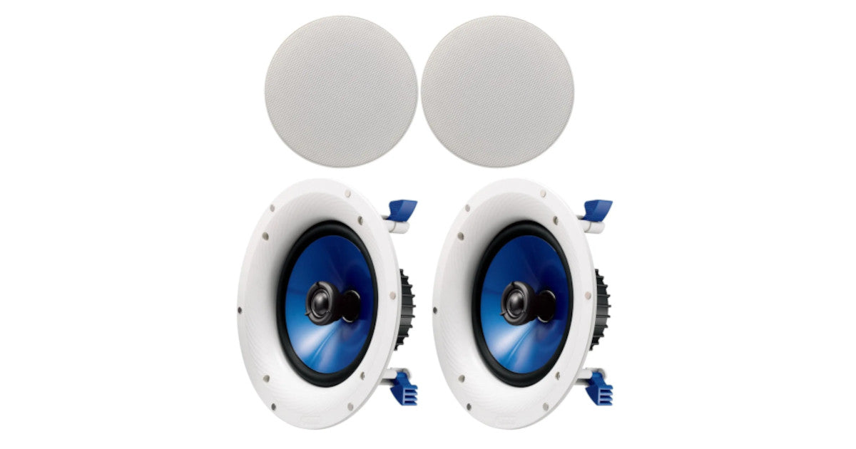 Yamaha NS-IC800 8" 2-Way 140W Coaxial In-ceiling Speakers Slim Design (Pair)