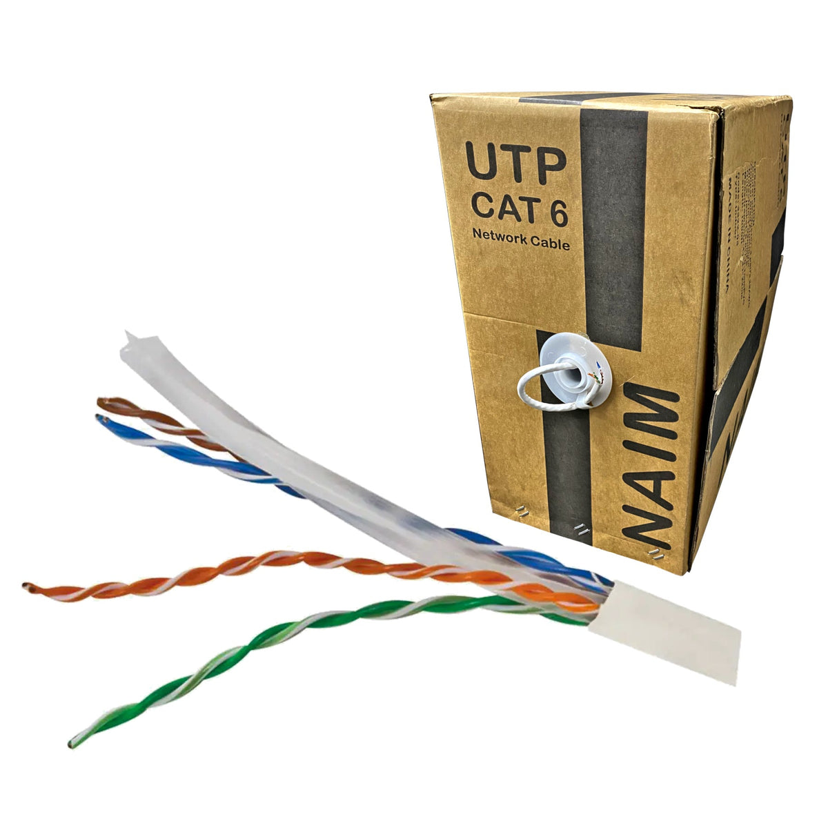 Bulk Cat6 UTP 1000ft CCA Cable 23 AWG Pull Box Indoor Network — BSA Trading Inc