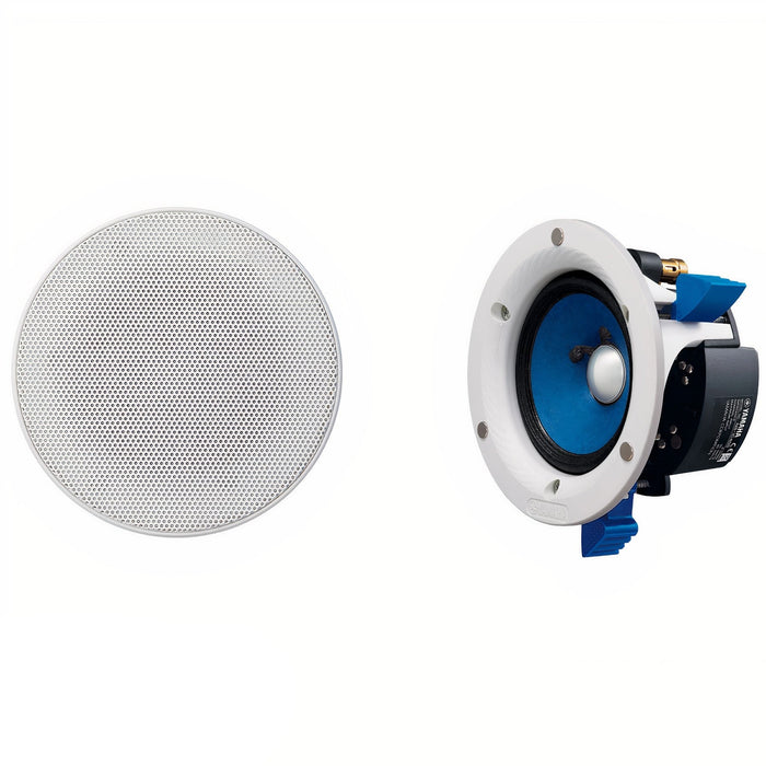 Yamaha NS-IC400WH 4" 90 Watts 8 Ohms In-Ceiling Surround Speaker with White Magnetic Grill (Pair)