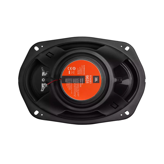 JBL Stage1 9631 6" x 9" 600W 3-Way Coaxial Speakers with Grilles (Pair)