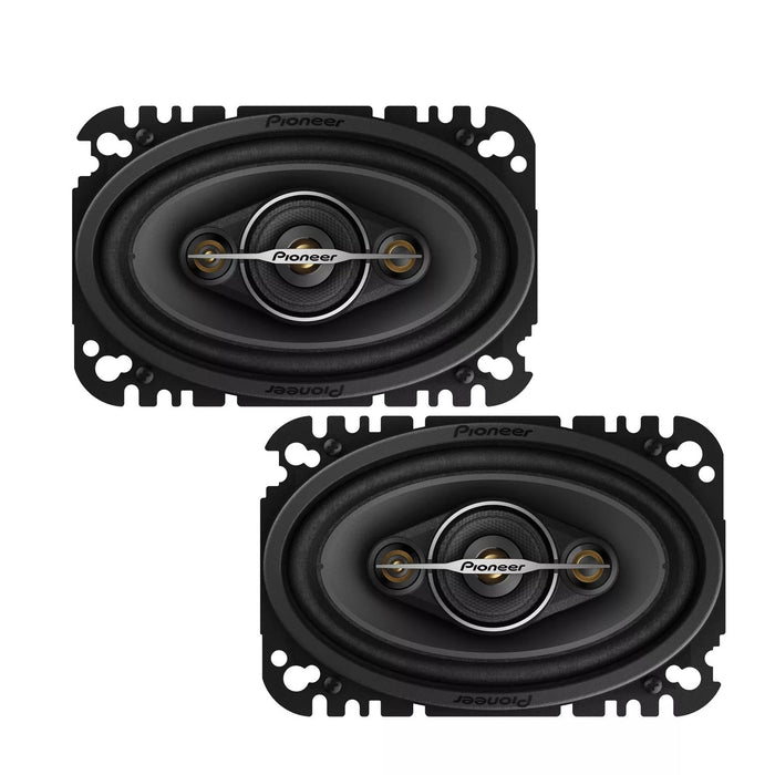 Pioneer TS-A4671F 4" x 6" 210 Watt 4-Way Full-Range Coaxial Speakers (pair)